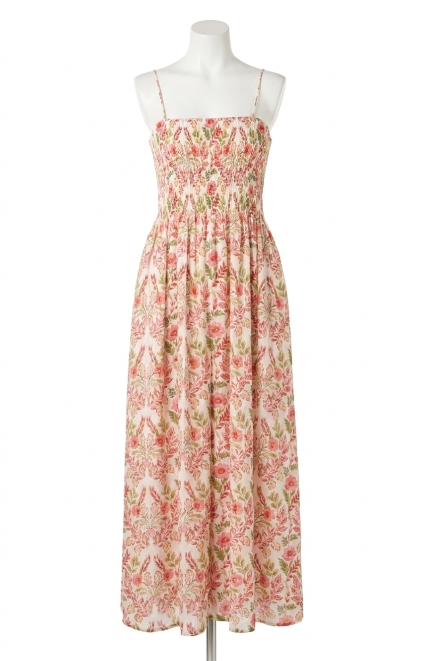 NEW Z SUPPLY cornila ami floral midi dress in pink